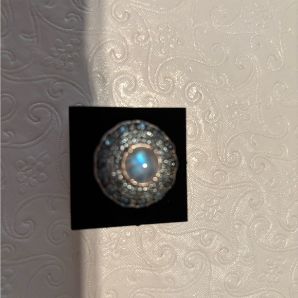 Judith Ripka Elegant Blue and Silver Women's Ring - Picture 4 of 9